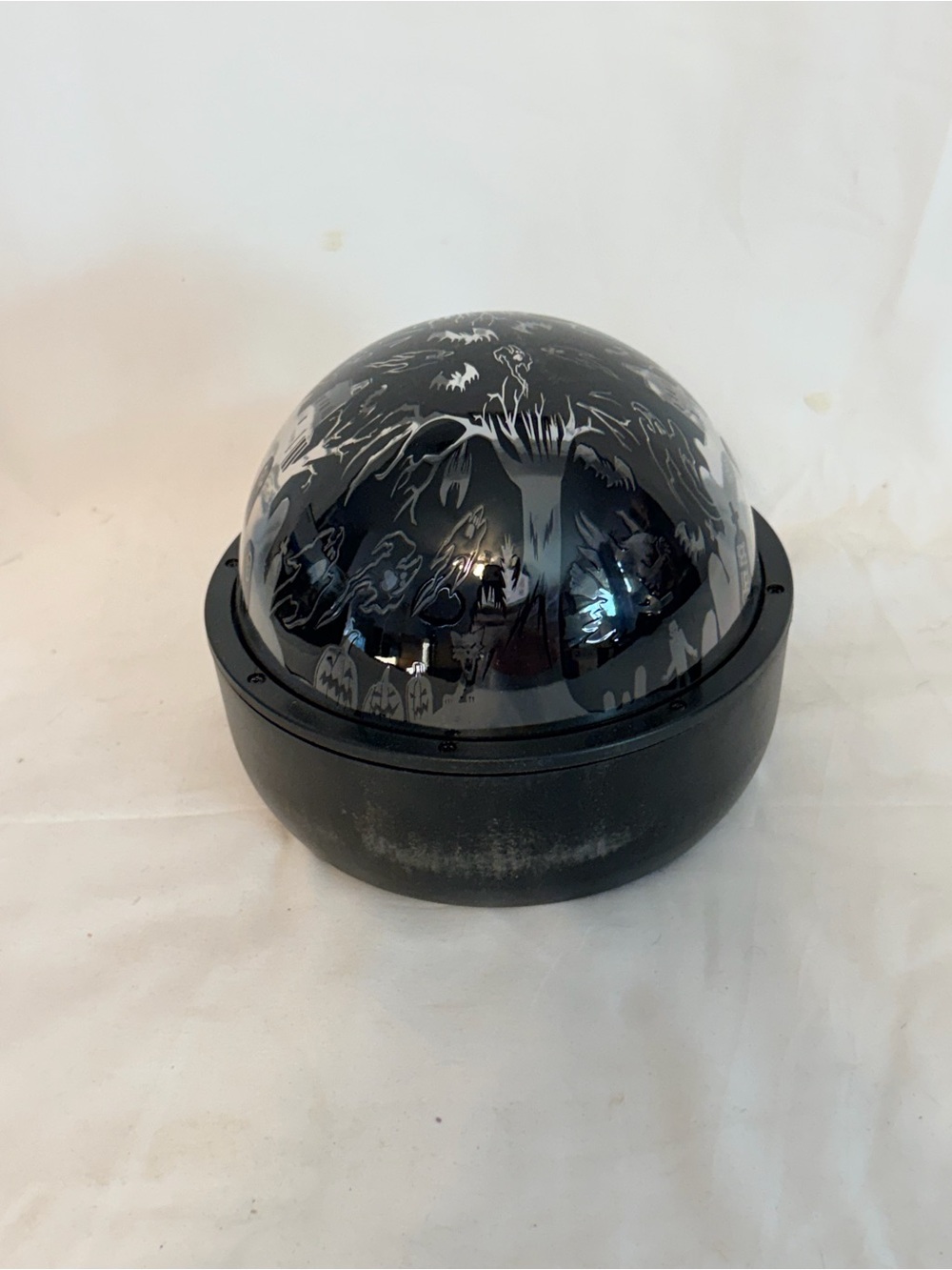 Gemmy Halloween Light Plastic Dome Scene Light Spooky Show-Does Not Rotate